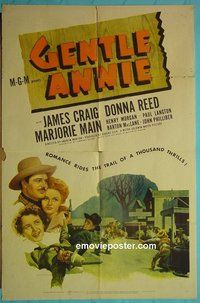 P724 GENTLE ANNIE one-sheet movie poster '45 Donna Reed