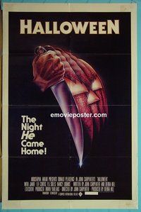 P795 HALLOWEEN one-sheet movie poster '78 Jamie Lee Curtis classic!