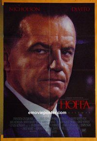 P839 HOFFA DS advance one-sheet movie poster '92 Jack Nicholson, DeVito