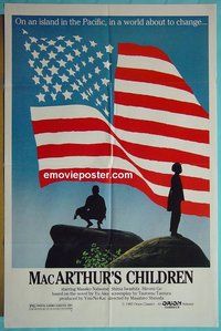 Q092 MacARTHUR'S CHILDREN one-sheet movie poster '84 WW2, Masahiro Shinoda