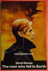 Q114 MAN WHO FELL TO EARTH one-sheet movie poster '76 David Bowie