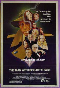 Q118 MAN WITH BOGART'S FACE one-sheet movie poster '80 Sacchi