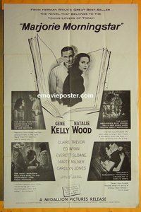 Q127 MARJORIE MORNINGSTAR one-sheet movie poster R60s Kelly, Wood