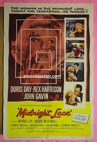 Q164 MIDNIGHT LACE one-sheet movie poster '60 Doris Day