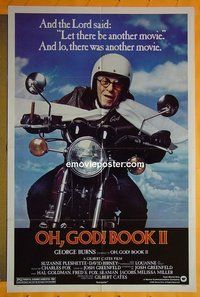 Q281 OH GOD BOOK 2 one-sheet movie poster '80 George Burns