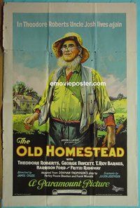Q285 OLD HOMESTEAD one-sheet movie poster '22 James Cruze