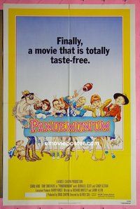 Q321 PANDEMONIUM one-sheet movie poster '82 Smothers, William Stout art!