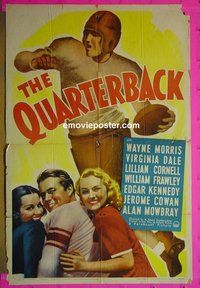 Q419 QUARTERBACK one-sheet movie poster '40 football!