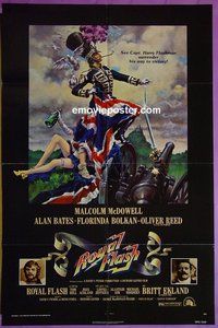 Q493 ROYAL FLASH one-sheet movie poster '75 Malcolm McDowell
