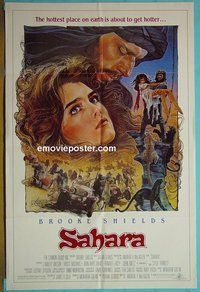 Q499 SAHARA one-sheet movie poster '83 Brooke Shields