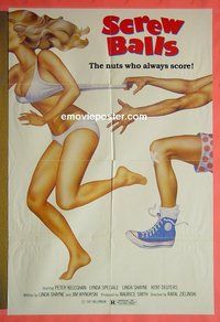 Q528 SCREWBALLS one-sheet movie poster '83 Peter Keleghan, Shayne