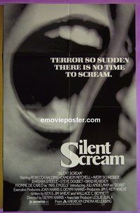 Q573 SILENT SCREAM one-sheet movie poster '80 Barbara Steele