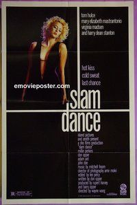 Q583 SLAMDANCE one-sheet movie poster '87 Virginia Madsen