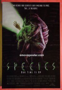 Q613 SPECIES DS one-sheet movie poster '95 Kingsley, Henstridge