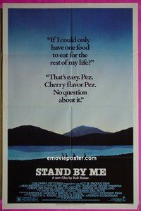 Q623 STAND BY ME Cherry Pez style one-sheet movie poster '86 Rob Reiner
