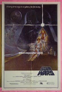 Q629 STAR WARS 1sh movie poster '77 George Lucas, Harrison Ford