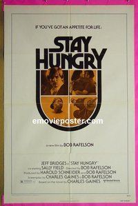 Q636 STAY HUNGRY one-sheet movie poster '76 Schwarzenegger