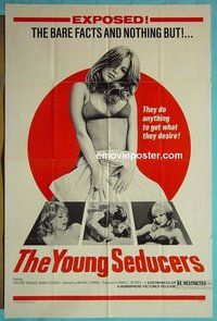 Q920 YOUNG SEDUCERS one-sheet movie poster '73 bare facts & nothing but!