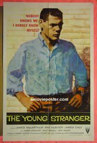 Q921 YOUNG STRANGER one-sheet movie poster '57 John Frankenheimer