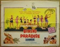R467 BIKINI PARADISE half-sheet '67 island sex!