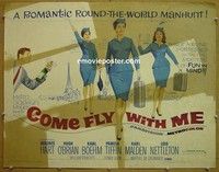 R502 COME FLY WITH ME half-sheet '63 Hart, O'Brian