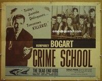R515 CRIME SCHOOL half-sheet R56 Humphrey Bogart