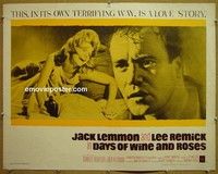 R525 DAYS OF WINE & ROSES half-sheet '63 Jack Lemmon