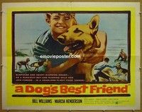 R543 DOG'S BEST FRIEND half-sheet '59 Bill Williams