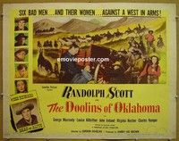 R547 DOOLINS OF OKLAHOMA half-sheet '49 Randolph Scott