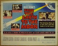 R581 FROM THE EARTH TO THE MOON 1/2sh '58 Jules Verne