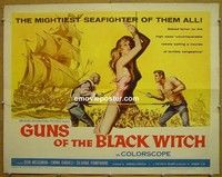 R599 GUNS OF THE BLACK WITCH half-sheet '61 AIP!