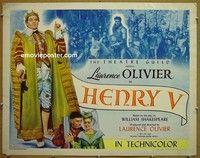 R609 HENRY V style B half-sheet R50 Laurence Olivier