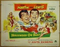 R615 HOLLYWOOD OR BUST style A 1/2sh '56 Martin & Lewis