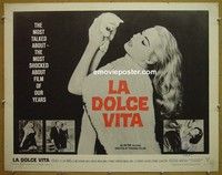 R669 LA DOLCE VITA half-sheet '61 Federico Fellini