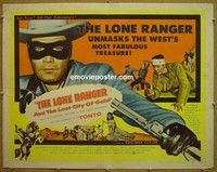 R692 LONE RANGER & THE LOST CITY OF GOLD half-sheet '58