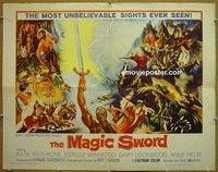 R703 MAGIC SWORD half-sheet '61 Basil Rathbone