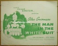 R707 MAN IN THE WHITE SUIT half-sheet '51 Alec Guinness