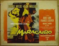 R712 MARACAIBO style B half-sheet '58 Cornel Wilde