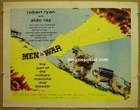 R717 MEN IN WAR style B 1/2sh '57 Robert Ryan, Aldo Ray