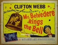 R734 MR BELVEDERE RINGS THE BELL 1/2sh '51 Clifton Webb