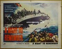 R757 NIGHT TO REMEMBER 1/2sh '58 Titanic, Kenneth More