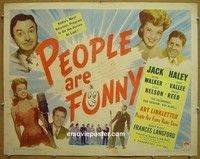 R781 PEOPLE ARE FUNNY half-sheet '45 Jack Haley