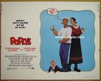 R791 POPEYE half-sheet 80 Robert Altman, Robin Williams