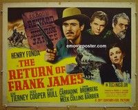 R806 RETURN OF FRANK JAMES half-sheet '40 Henry Fonda