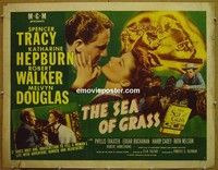R823 SEA OF GRASS half-sheet '47 Spencer Tracy, Hepburn