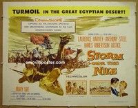 R861 STORM OVER THE NILE half-sheet '56 Laurence Harvey