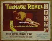 R881 TEENAGE REBEL half-sheet '56 Ginger Rogers