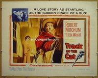 R896 TRACK OF THE CAT half-sheet '54 Mitchum, Wright