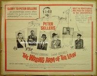 R941 WRONG ARM OF THE LAW half-sheet '63 Peter Sellers