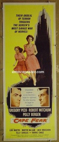 R057 CAPE FEAR insert '62 Gregory Peck, Mitchum